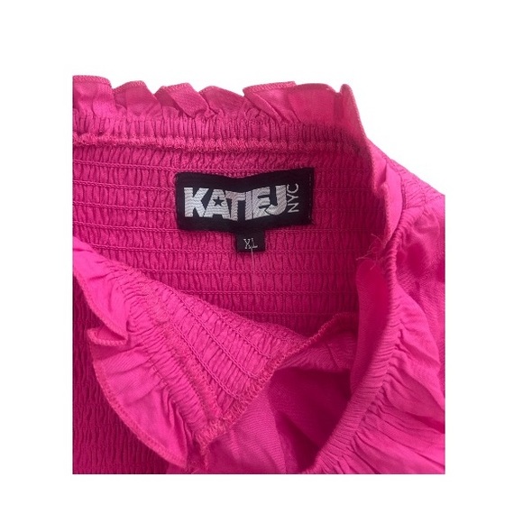 NWT KatieJNYC Laila Puff Sleeve Tiered Smocked Dress - Picture 5 of 5